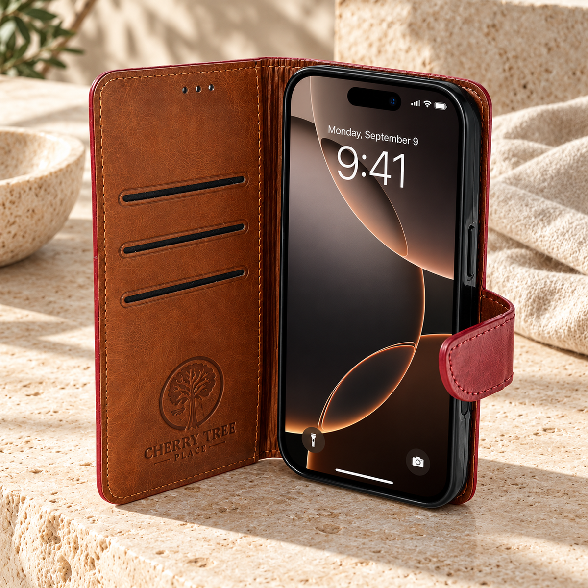 Ruby & Tan 2 Tone Wallet
