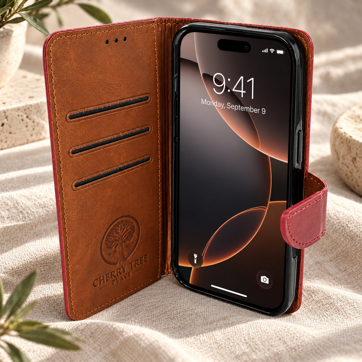 Ruby & Tan 2 Tone Wallet
