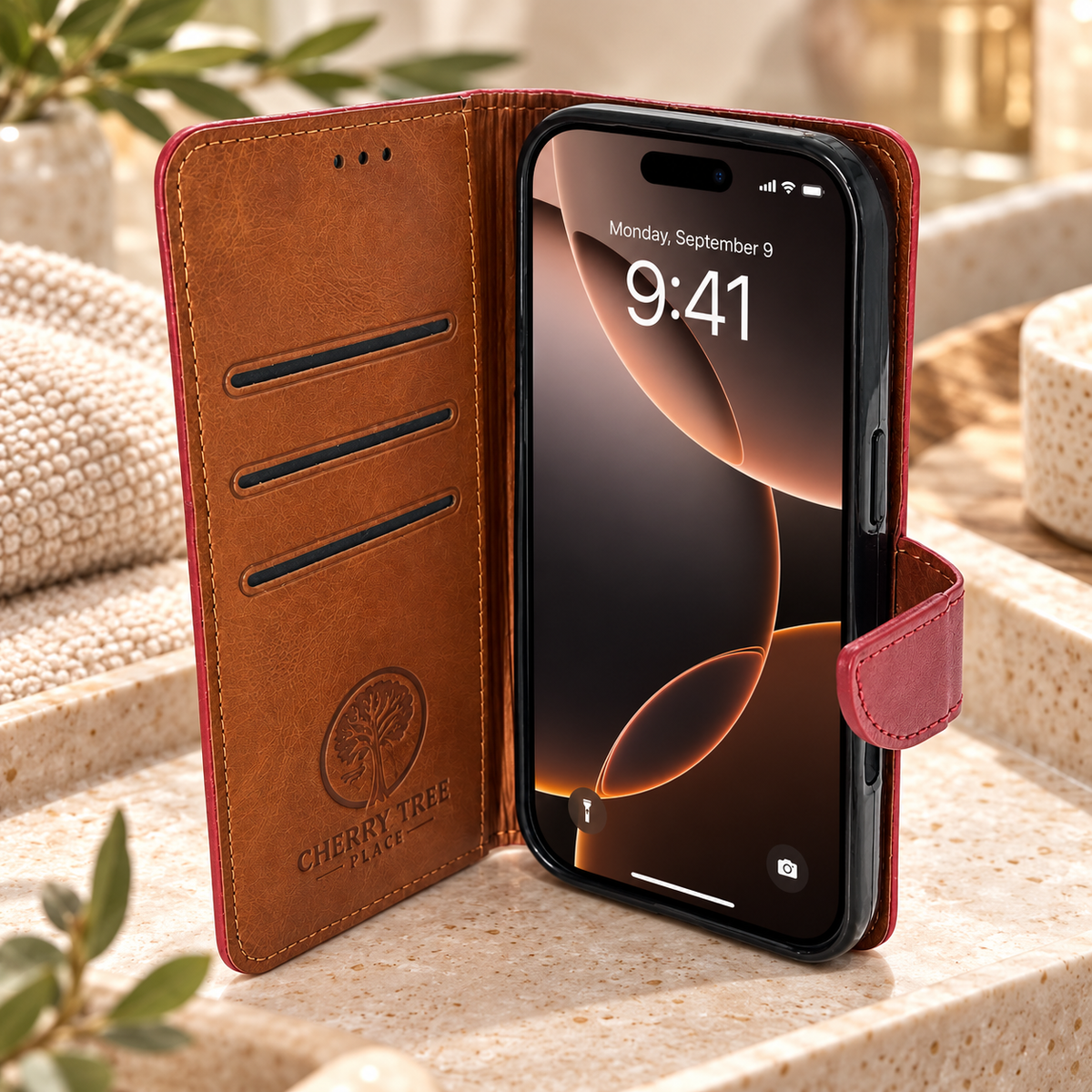 Ruby & Tan 2 Tone Wallet