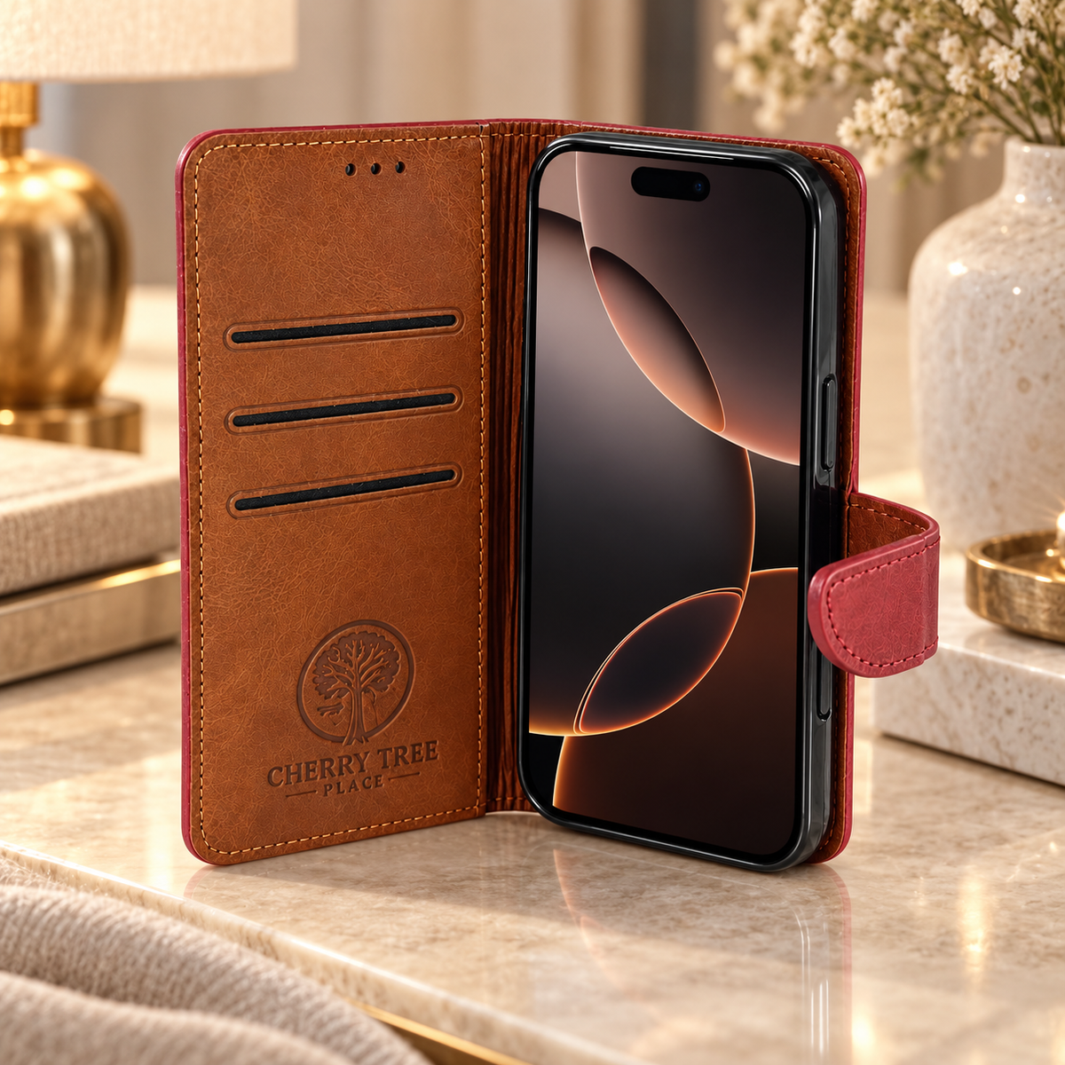 Ruby & Tan 2 Tone Wallet