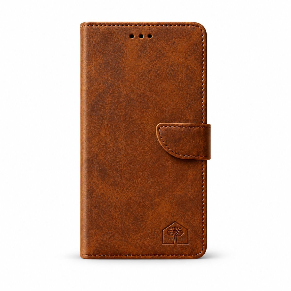 Tan Wallet — closed front view on a white background